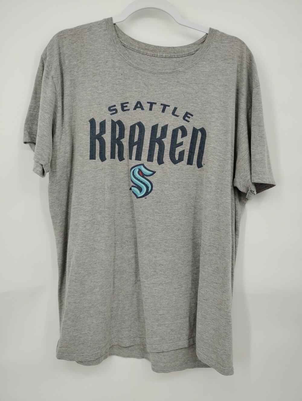 Fanatics Seattle Kraken Hockey Gray T-shirt Short Sleeve Fan Apparel XL